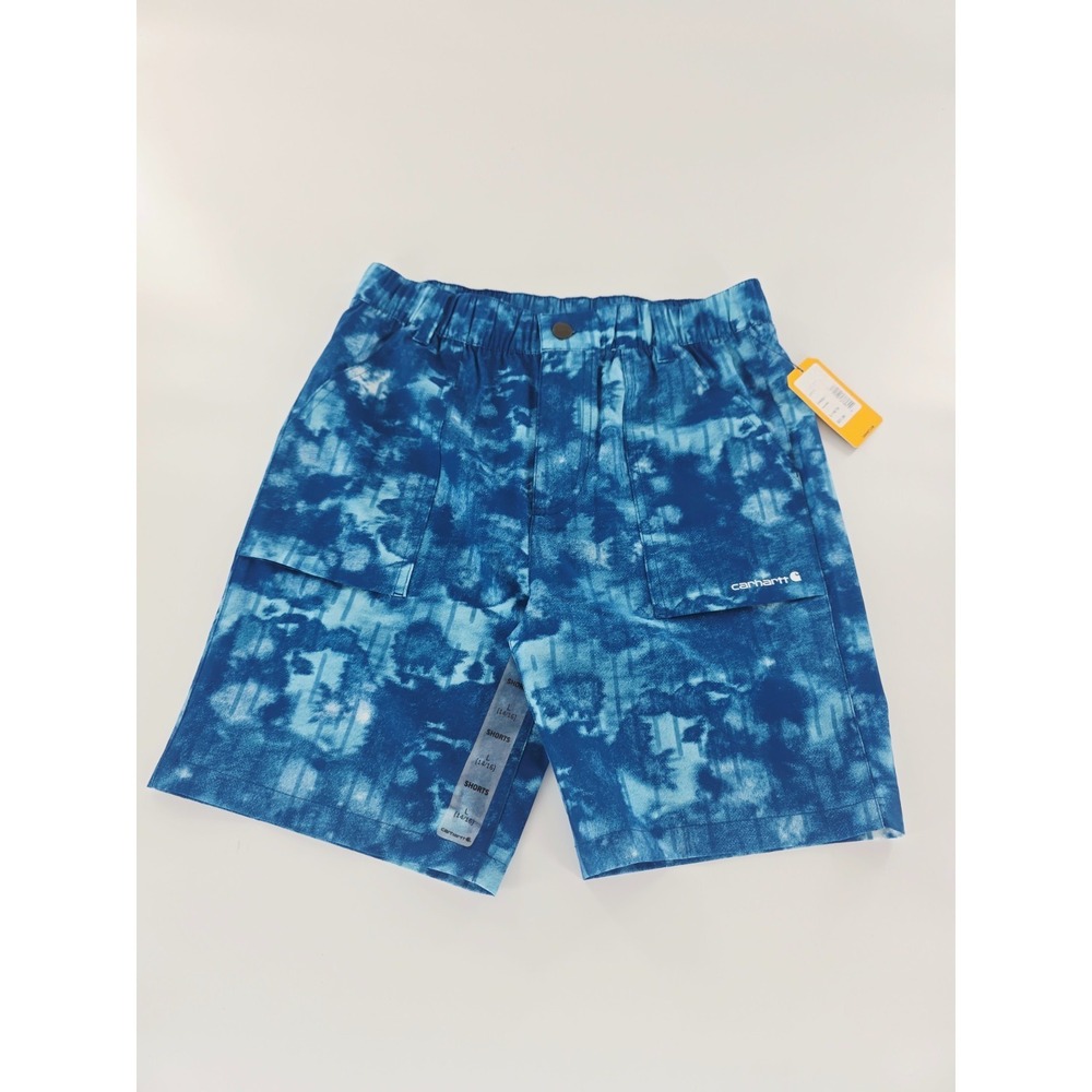 Carhartt Boys Elastic Waistband LWD Shorts XL 18/20 Lagoon Blue NWT New